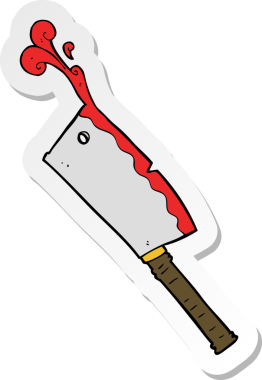 Bir insan tarafından çizilmiş bir et satırının çıkartması.