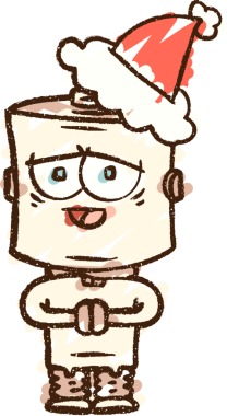 Bir insan tarafından çizilen Noel Robotu Tebeşiri