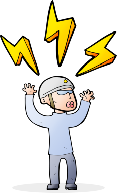 Çizgi filmdeki bisikletçi bir insan tarafından çizilmiş.