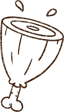 Pişmiş Et Kömürü Bir insan tarafından çizilmiş