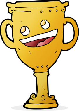 Bir insan tarafından çizilmiş karikatür kupası