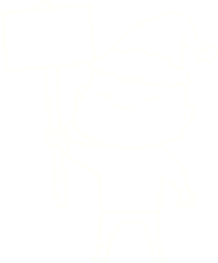 Bir insan tarafından çizilen Noel Adam Tebeşiri