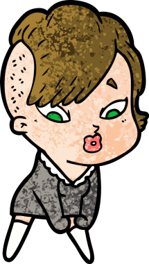 Bir insan tarafından çizilmiş bir karikatür.