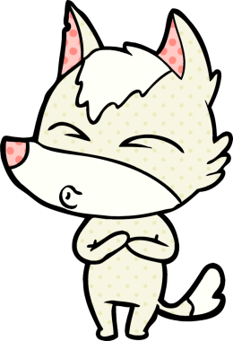 Bir insan tarafından çizilmiş bir kurt düdüğü.