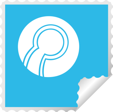 Bir insan tarafından çizilmiş bir kase topunun kare soyma etiketi.