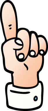 Bir insan tarafından çizilmiş vektör gradyan çizim çizimi