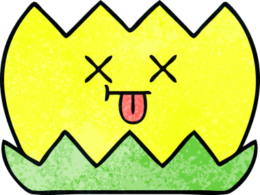 Bir insan tarafından çizilmiş nilüfer çiçeğinin retro grunge deseni.