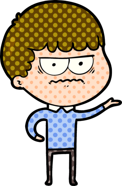 Bir insan tarafından çizilmiş rahatsız bir adam.