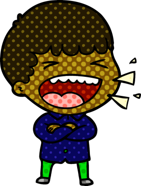 Bir insan tarafından çizilmiş gülen adam.