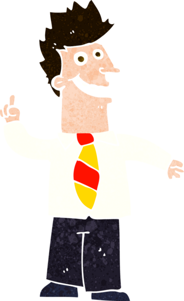 Bir insan tarafından çizilmiş iyi bir fikri olan çizgi film adamı.