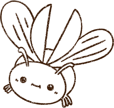 Bir insan tarafından çizilen Uçan Böcek Kömürü Çizimi