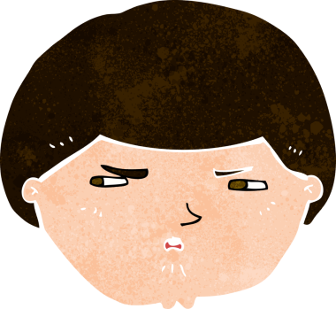 Bir insan tarafından çizilmiş el çizimi karikatür