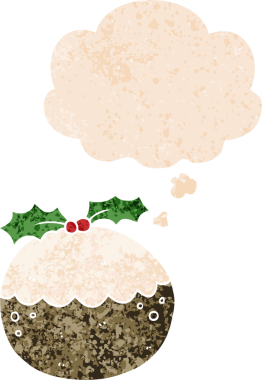 Düşünce baloncuklu çizgi film pudingi grunge dertli retro desenli bir insan tarafından çizilmiş