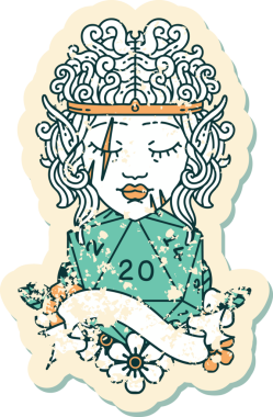 Retro Dövme Tarzı Barbar karakter yüzü Bir insan tarafından çizilmiş doğal yirmi zar ile