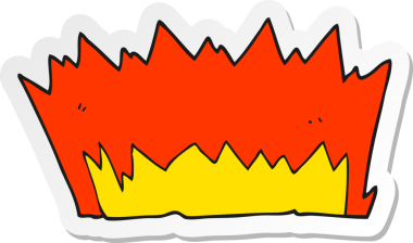 Bir insan tarafından çizilmiş bir çizgi film patlamasının çıkartması.