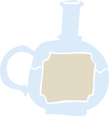 Bir insan tarafından çizilmiş iksir şişesi karalaması.