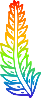 gökkuşağı gradyan çizgi çizimi bir insan tarafından çizilmiş bir karikatür ev bitkisi