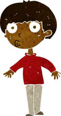 Bir insan tarafından çizilmiş bir karikatür.