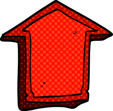 Bir insan tarafından çizilmiş karalama oku.