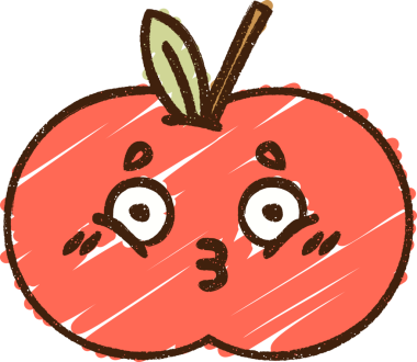 Bir insan tarafından çizilen Elma Tebeşiri