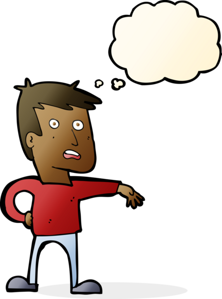 Karikatürist, bir insan tarafından çizilmiş düşünce baloncuğuyla kamp hareketi yapıyor.