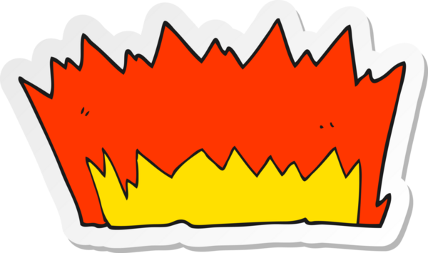 Bir insan tarafından çizilmiş bir çizgi film patlamasının çıkartması.