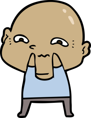 Bir insan tarafından çizilmiş ürkütücü bir çizgi film.