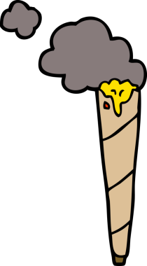 Bir insan tarafından çizilmiş karalama sigarası.