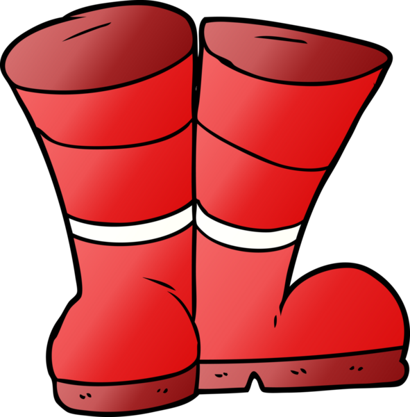 Wellington çizmeleri bir insan tarafından çizilmiş.