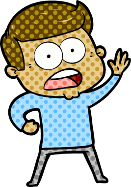 Bir insan tarafından çizilmiş bir karikatür.