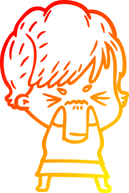 Bir insan tarafından çizilmiş karikatür çizimi.