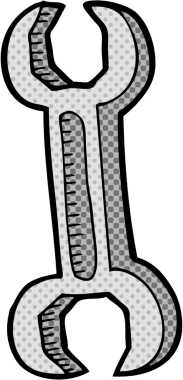 Bir insan tarafından çizilmiş çizgi film anahtarı.