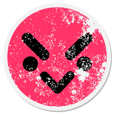 Bir insan tarafından çizilmiş basit bir kuş surat çemberi.