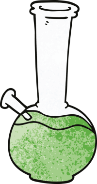 Bir insan tarafından çizilmiş karikatür nargilesi.