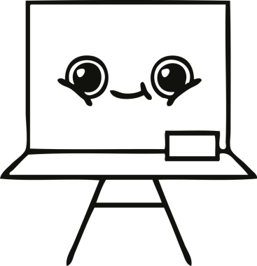 Bir insan tarafından çizilmiş beyaz bir karikatür.