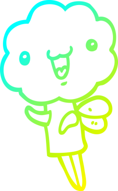 Bir insan tarafından çizilmiş, soğuk bir çizgi roman çizimi.