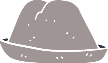 Bir insan tarafından çizilmiş karalama şapka.