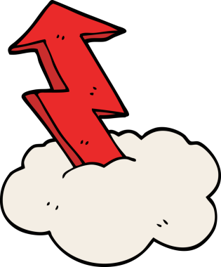 bir insan tarafından çizilmiş karalama büyüme oku