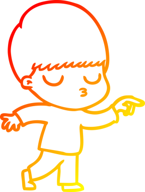 İnsan tarafından çizilmiş bir çizgi film karakteri çizimi.