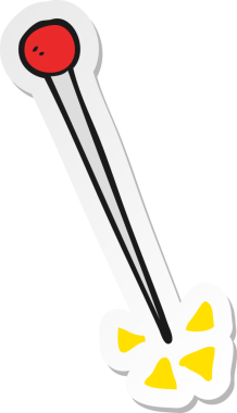 Bir insan tarafından çizilmiş bir karikatür iğnesinin çıkartması