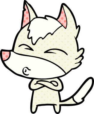 Bir insan tarafından çizilmiş bir kurt düdüğü.