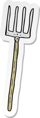 Bir insan tarafından çizilmiş bir çizgi film tırmığı çıkartması.