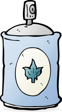 Bir insan tarafından çizilmiş karikatür parfümü.