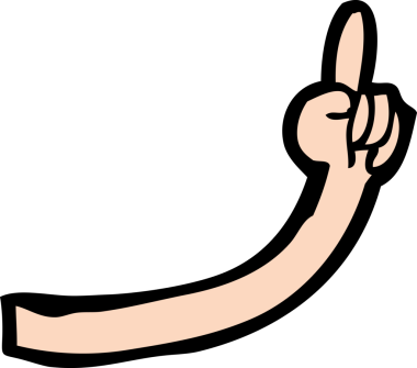 Bir insan tarafından çizilmiş çizgi film kolu