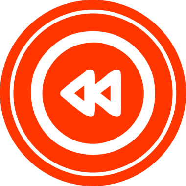 Bir insan tarafından çizilmiş dairesel simge simgesini geri sar