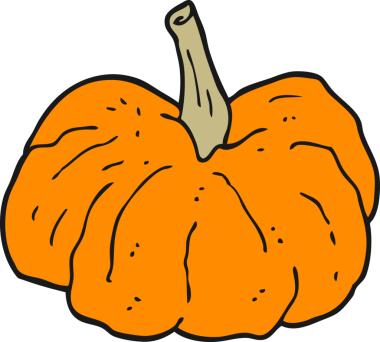 Bir insan tarafından çizilmiş çizgi film kabağı.