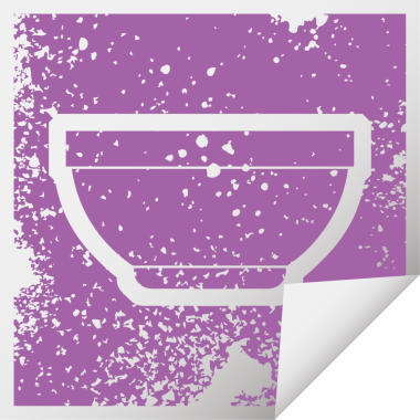 Bir insan tarafından çizilmiş bir kasenin vektör simgesi