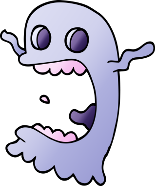 Bir insan tarafından çizilmiş karalama hayaleti.