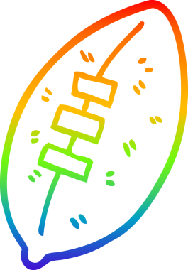 gökkuşağı gradyan çizgi çizimi bir insan tarafından çizilmiş bir futbol çizgi filmi