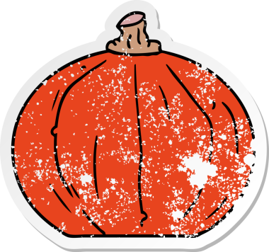 insan eliyle çizilmiş bir balkabağı karalaması.